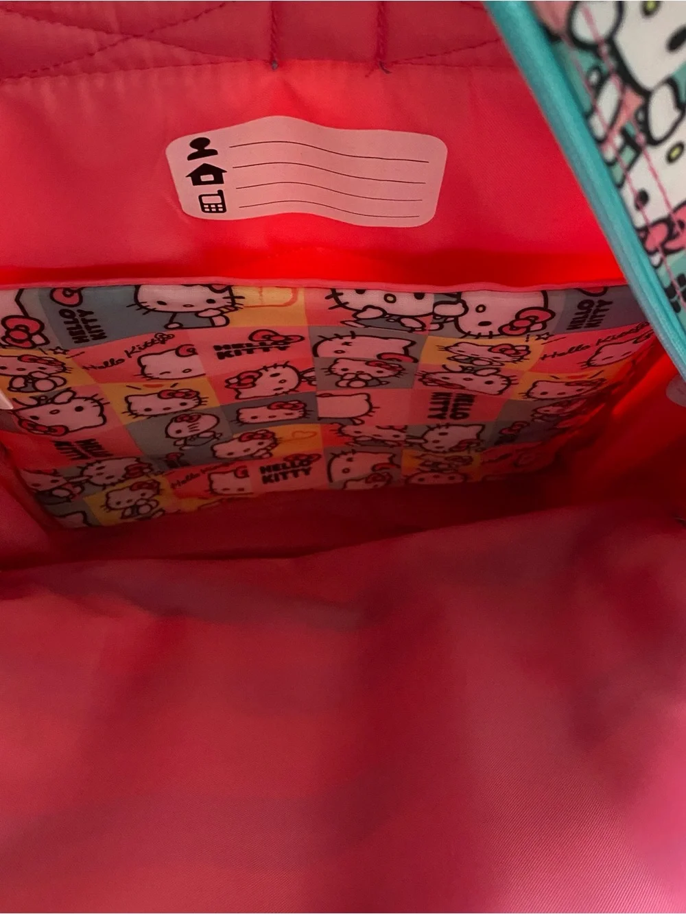 Hello Kitty Backpack Pink Blue Yellow Sanrio